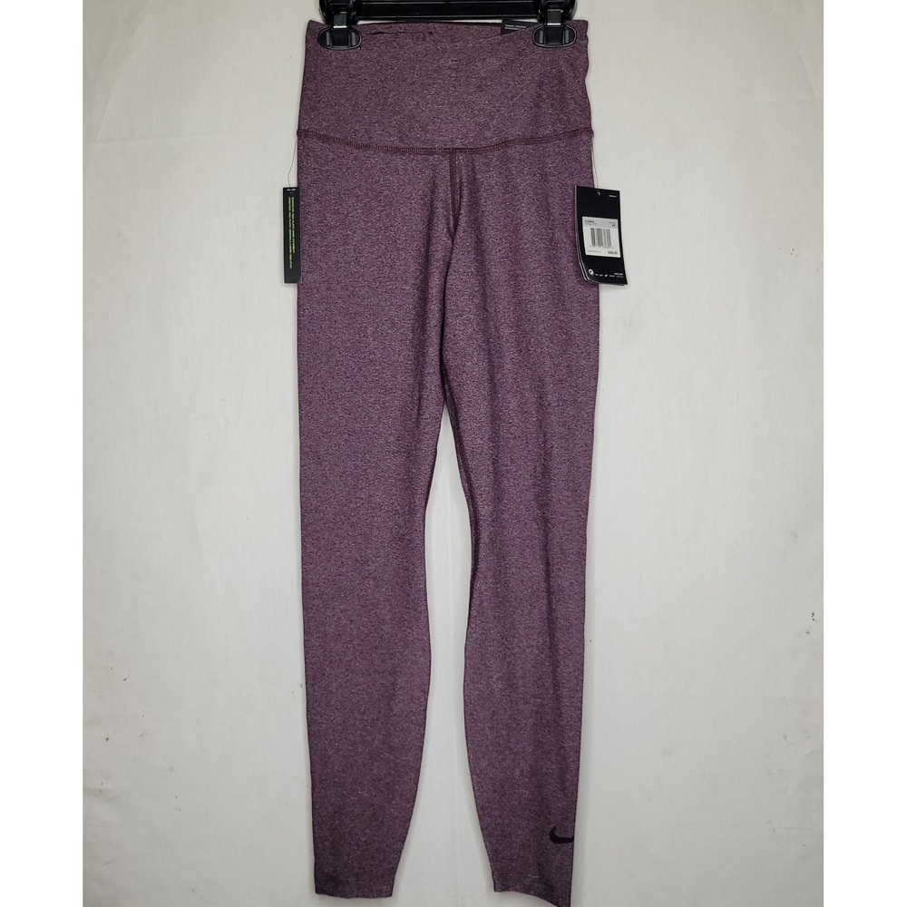 Nike Sculpt Hyper Tight Fit High Rise Leggings Purple Heathered Womens